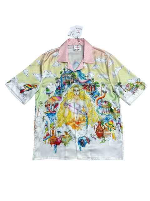 1:1 Quality Casa Mushroom Wonderland Printed Silk shirt