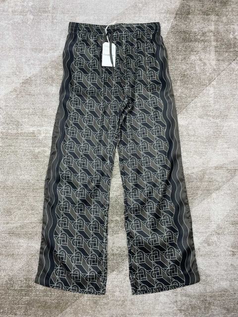 1:1 Quality Casa Silk full print dark heart lapel single-breasted shirt & pants set