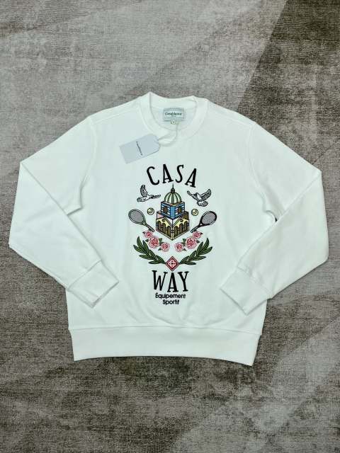 1:1 Quality Casa Palace Embroidered Crew Neck Sweatshirt 2 colors