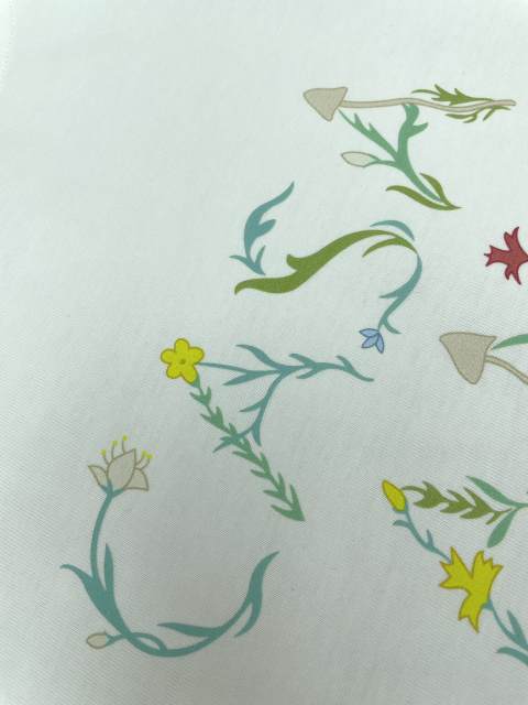 1:1 Quality Casa Branch flower deformation letter print cotton T shirt