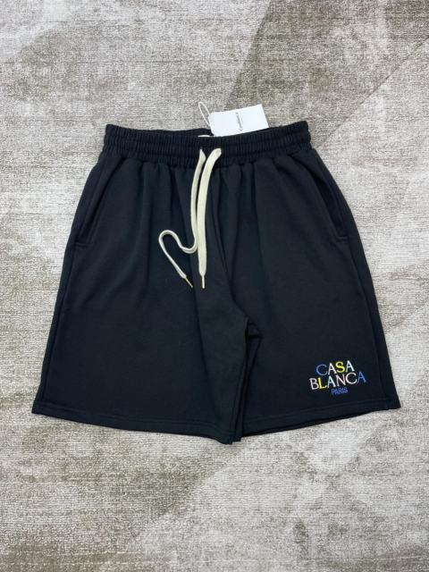 1:1 Quality Casa Colorful monogrammed embroidered drawstring shorts