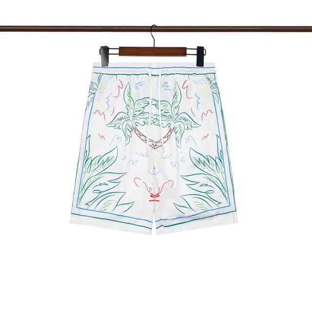 Casa Line camel Coconut Tree Printed Polo shirt & shorts set