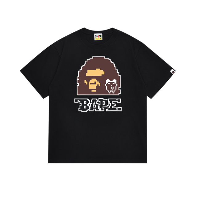 Bape Co-branded Digital Pixel Ape Head Print Tee 2 colors