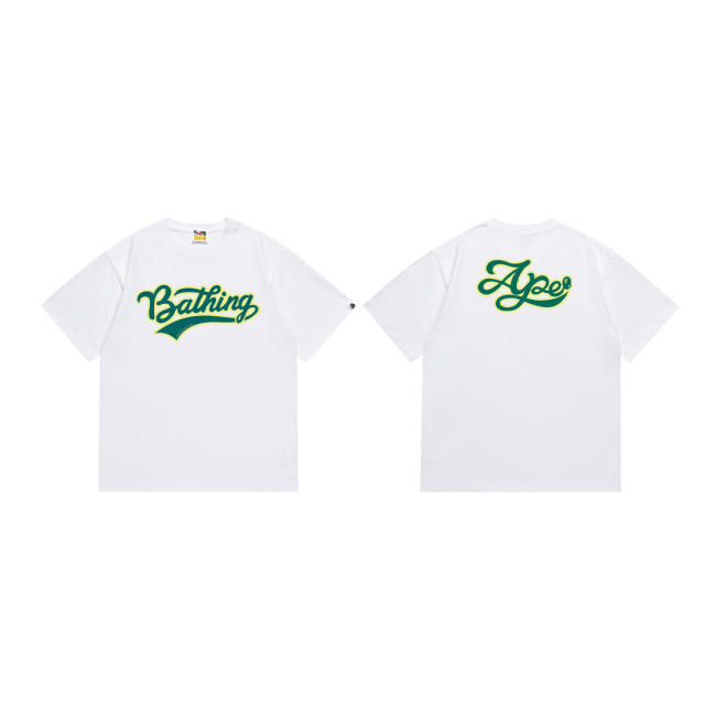 Bape Front and back two-color monogrammed Tee 2 colors