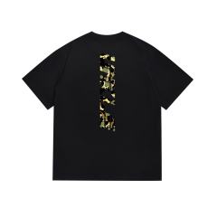 Bape Co-branded Camouflage Pattern Letter Print Tee 2 colors