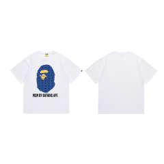 Bape MCM Diamond Block Pattern Ape Head Tee 4 colors