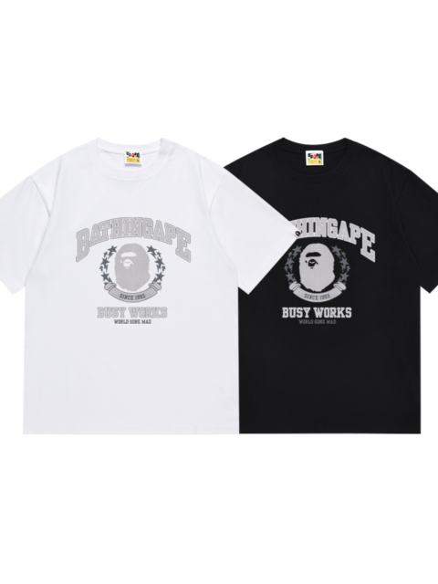 Bape Burst Letter Ape Badge Tee 2 colors