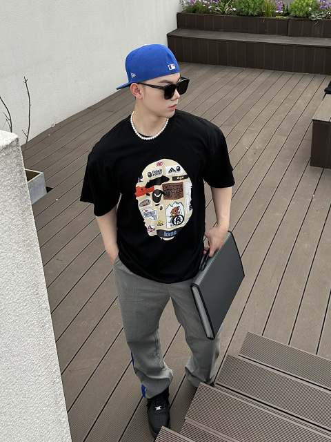 Bape Signature Graffiti Print Short Sleeve Tee 2 colors