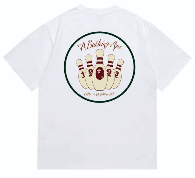 Bape Alphanumeric Bowling Ball Print tee