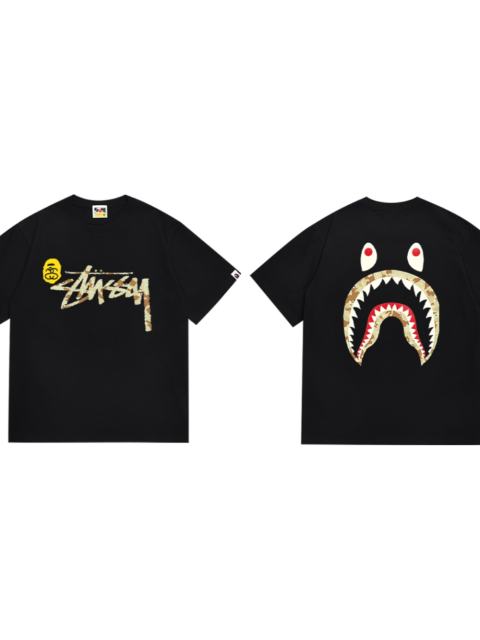Bape Camouflage Shark Bubble Print Tee