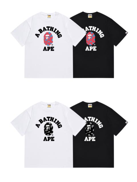 Bape Knockout Camo Ape Small Head Print Tee 4 colors