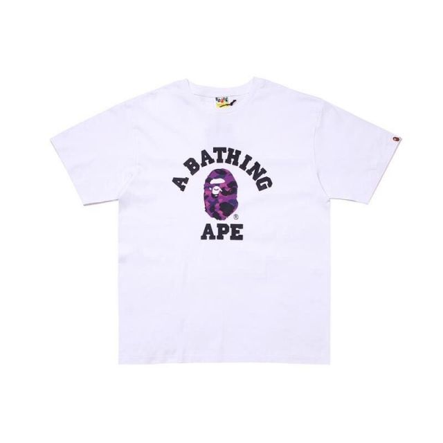 Bape Camouflage Little Ape Head Text Print Short Sleeve
