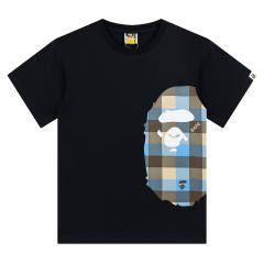 Bape Side Check Big Ape Head Print Tee 4 colors