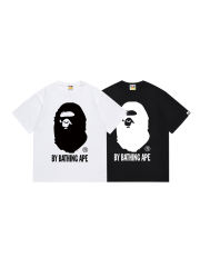 Bape Classic Ape Head Letter Cotton Round Neck Tee 2 colors