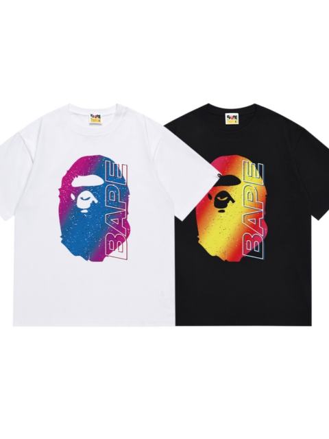 Bape Light Shadow Gradient Large Letter Print Tee 2 colors