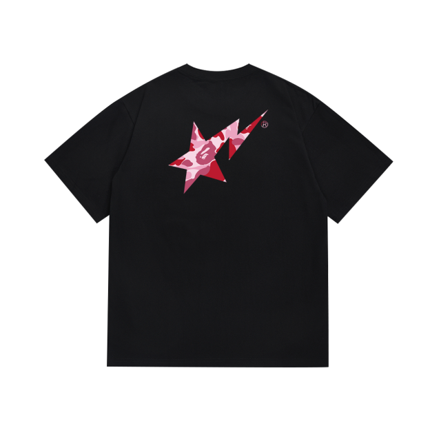Bape STA Camouflage Lightning Star Letter Tee 6 colors