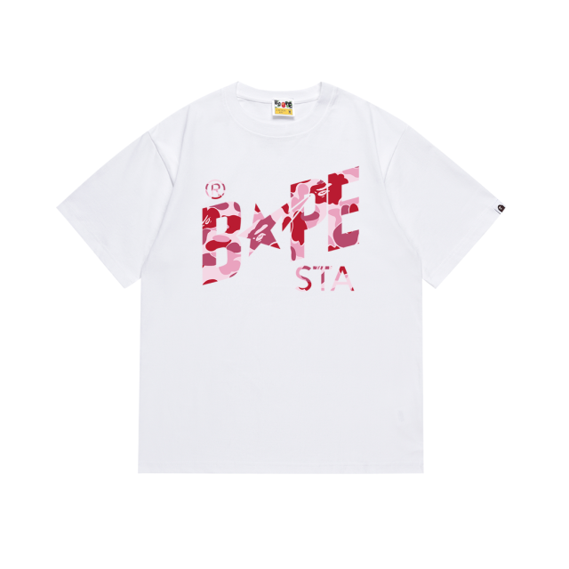 Bape STA Camouflage Lightning Star Letter Tee 6 colors