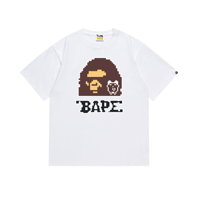Bape Co-branded Digital Pixel Ape Head Print Tee 2 colors