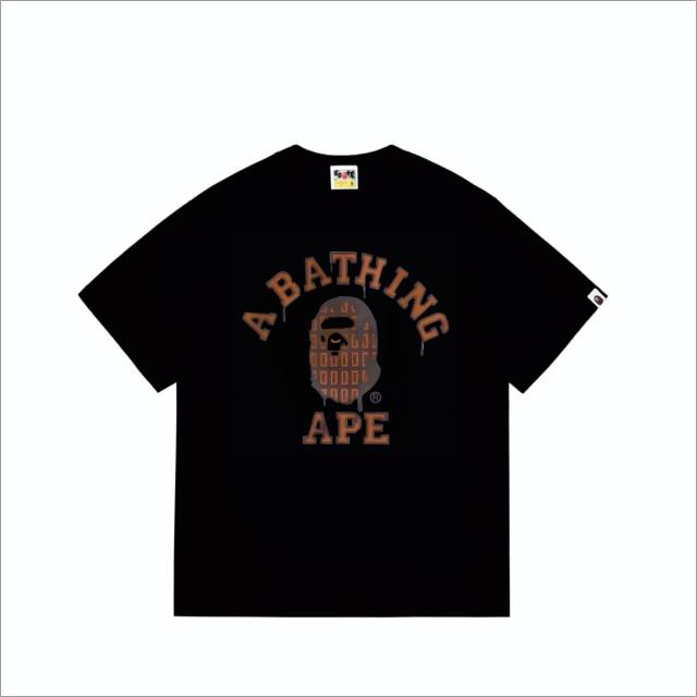 Bape Chocolate Melt Ape Head Letter Print Tee 2 colors