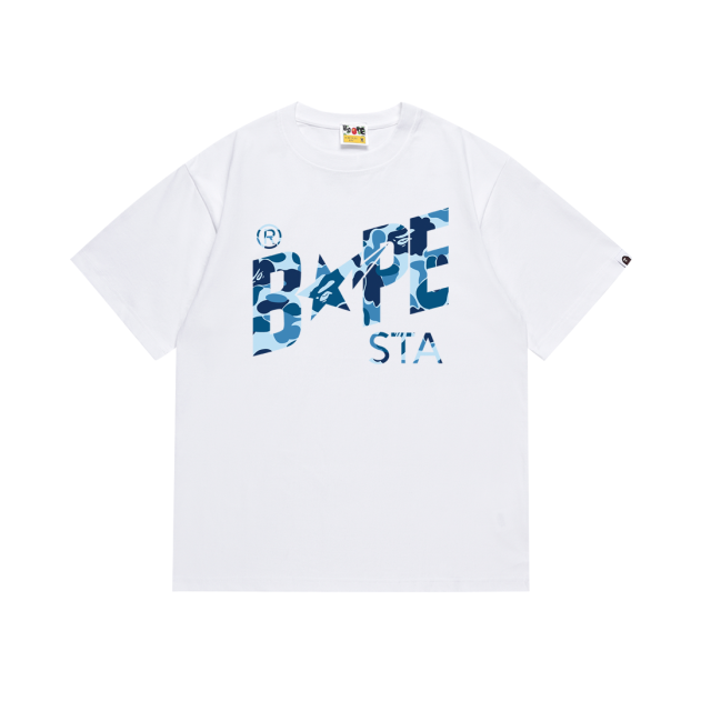 Bape STA Camouflage Lightning Star Letter Tee 6 colors