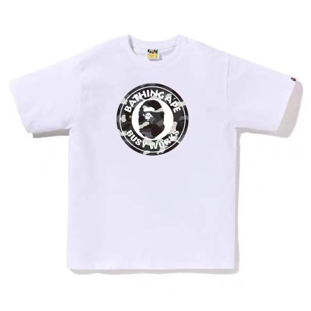 Bape Camo round badge print Tee 2 colors