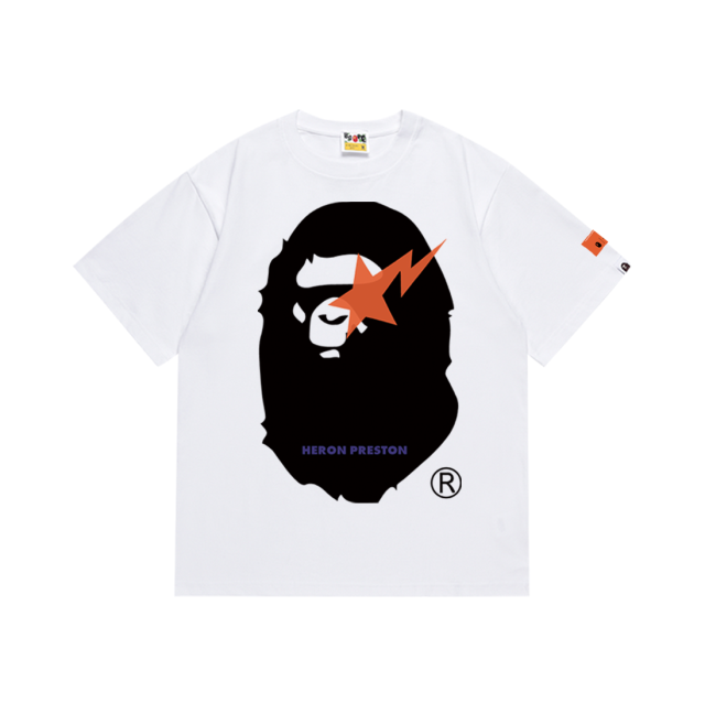 Bape Lightning Ape Big Head Pattern tee 3 colors