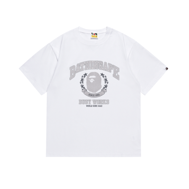 Bape Burst Letter Ape Badge Tee 2 colors