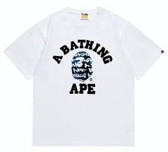 Bape Lettered Graffiti Plaid Ape Head Tee 4 colors