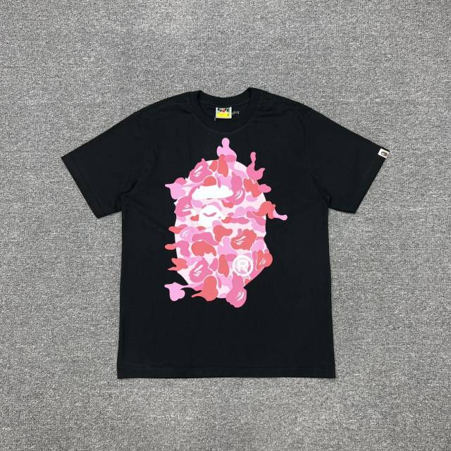 1:1 Quality Bape Reinvented Camouflage Ape Big Head Print Tee 6 colors