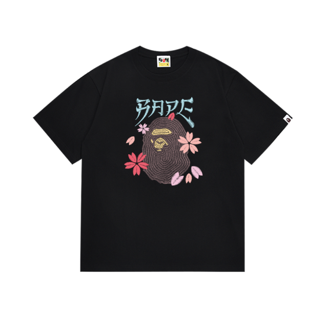 Bape Ape Head Sakura Cartoon Print Tee 2 colors