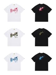 Bape STA Camouflage Lightning Star Letter Tee 6 colors