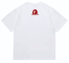 Bape Circle Badge Plaid Ape Head Tee 2 colors