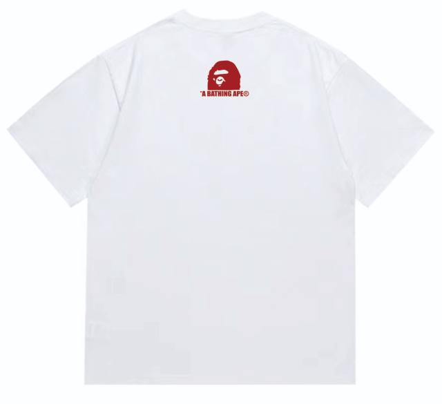 Bape Circle Badge Plaid Ape Head Tee 2 colors