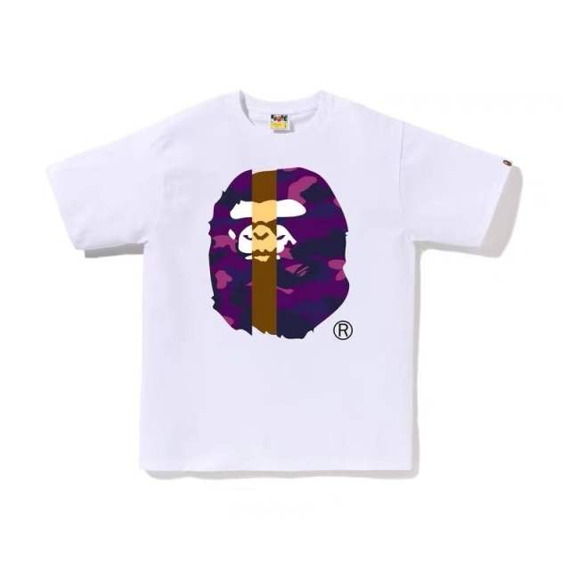 Bape Patchwork Camouflage Ape Head Print Tee 8 colors