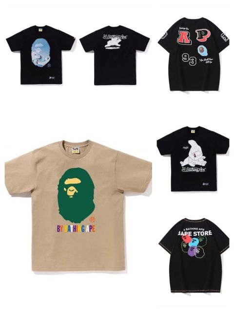 Bape Polar Bear Coke Ape Head Print Tee 5 colors