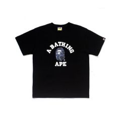 Bape Camouflage Little Ape Head Text Print Short Sleeve