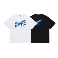 Bape STA Camouflage Lightning Star Letter Tee 6 colors