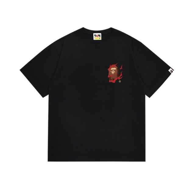 Bape store behind the flaming ape head Mt. Fuji Tee 2 colors