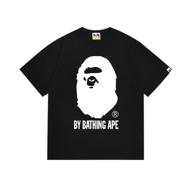 Bape Black or White Ape Head Print Tee 7 colors