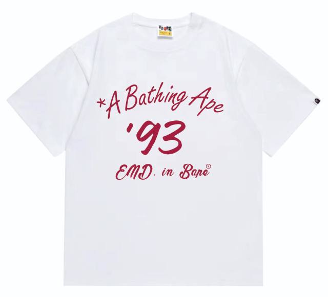 Bape Alphanumeric Bowling Ball Print tee