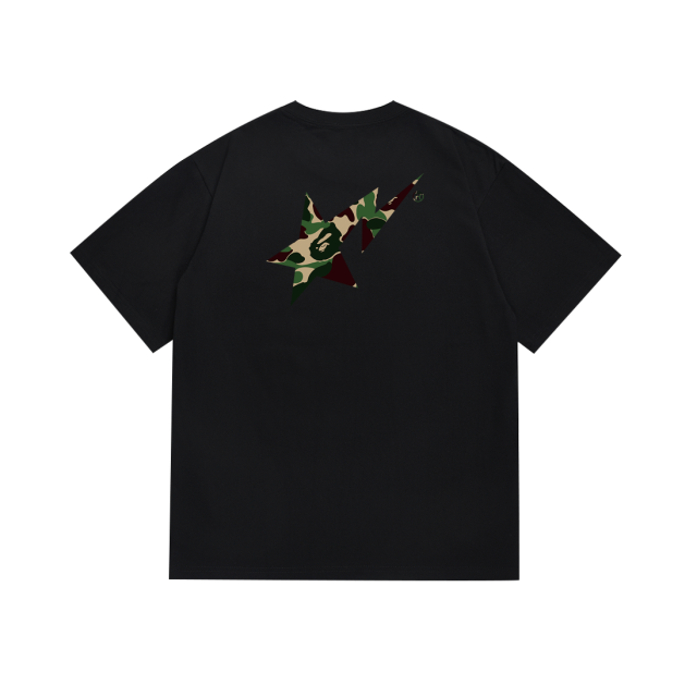 Bape STA Camouflage Lightning Star Letter Tee 6 colors
