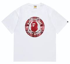 Bape Circle Badge Plaid Ape Head Tee 2 colors