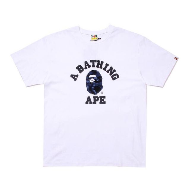 Bape Camouflage Little Ape Head Text Print Short Sleeve