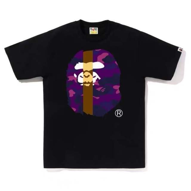 Bape Patchwork Camouflage Ape Head Print Tee 8 colors
