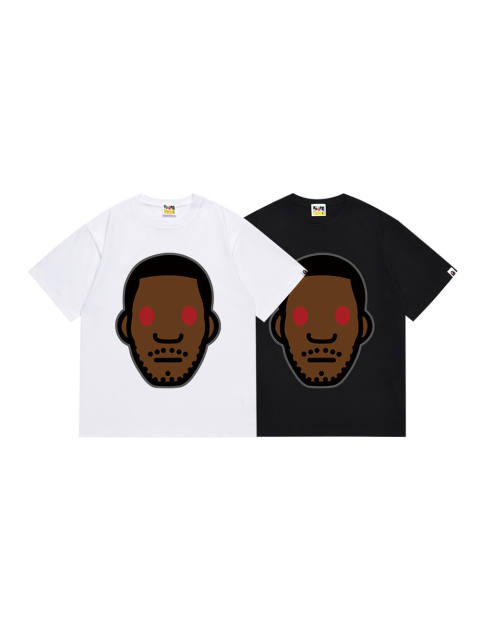 Bape Co-branded cartoon character print Tee 2 colors