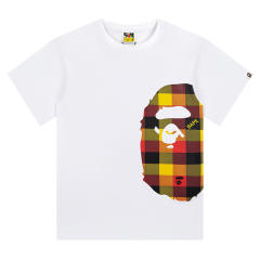 Bape Side Check Big Ape Head Print Tee 4 colors