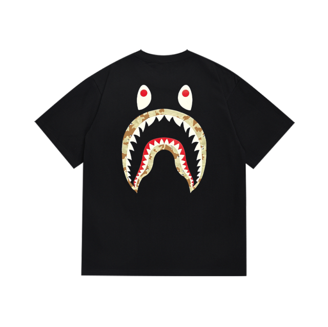 Bape Camouflage Shark Bubble Print Tee