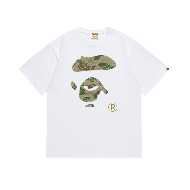 Bape Line Camouflage Ape Face Tee 2 colors