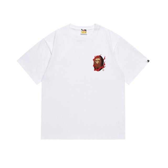 Bape store behind the flaming ape head Mt. Fuji Tee 2 colors