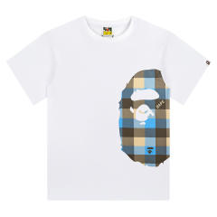 Bape Side Check Big Ape Head Print Tee 4 colors